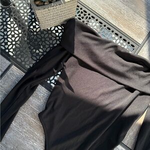 Off-Shoulder Black Bodysuit 🤍